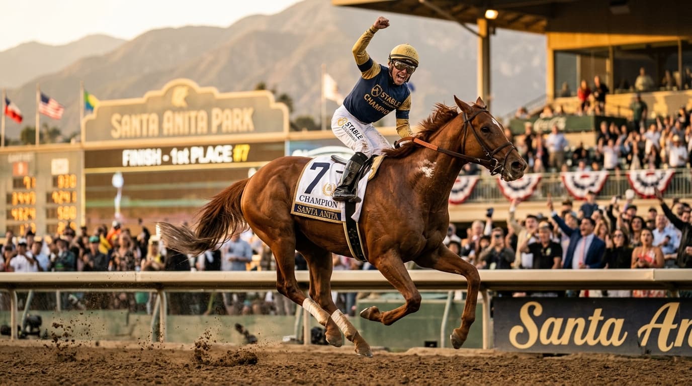 DESTROYED Oak Tree Santa Anita; Picked $5,655.80 Pick 6