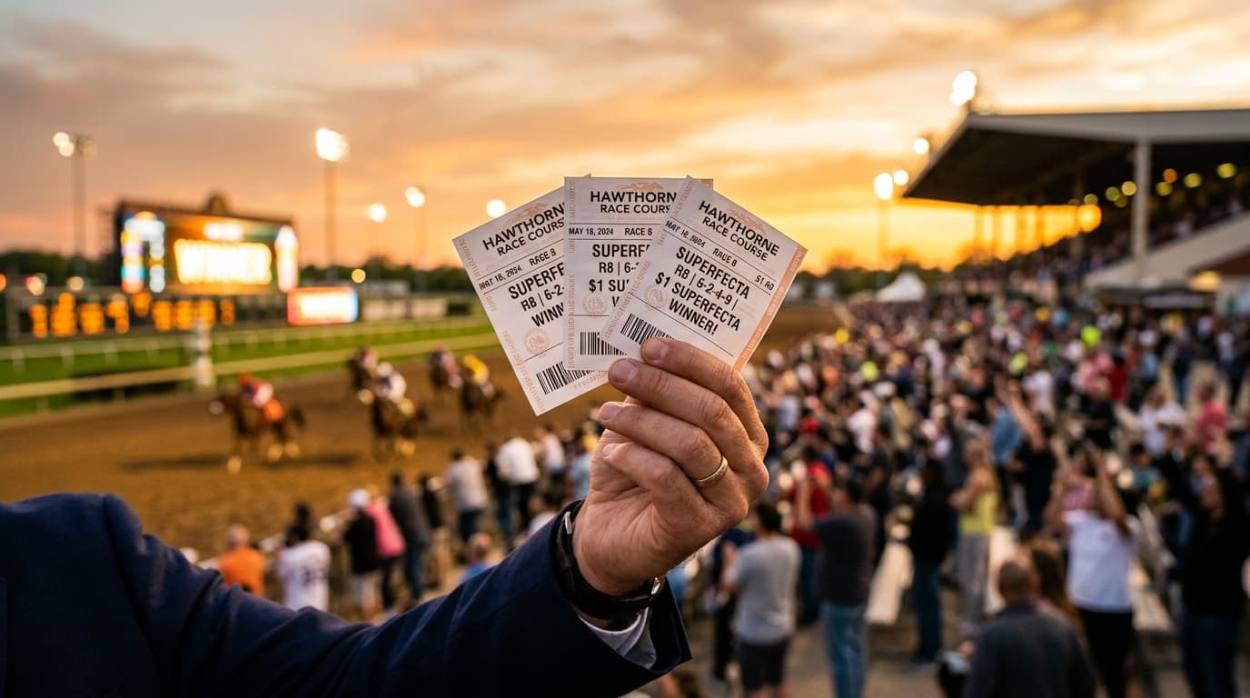 Picked 3 Superfectas at Hawthorne