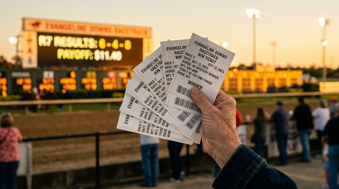 Picked FIVE Consecutive Pick 3s and Four EASY Exactas at Evangline Downs