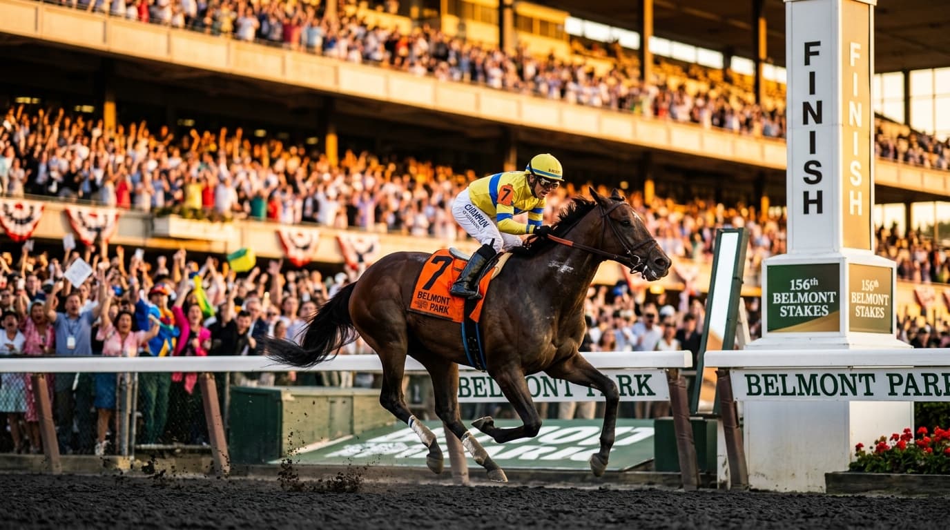 Picked $11,719 Superfecta, $1240 Pick 3 at Belmont