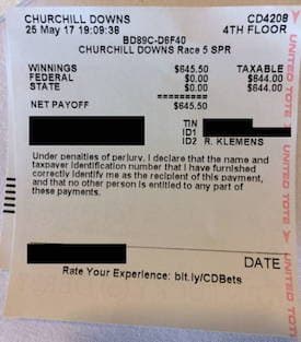 Nails Taxable Superfecta at Churchill (And Sends Proof)!